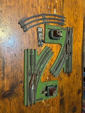 Set of Ives Railroad Lines Switch, track left right switch